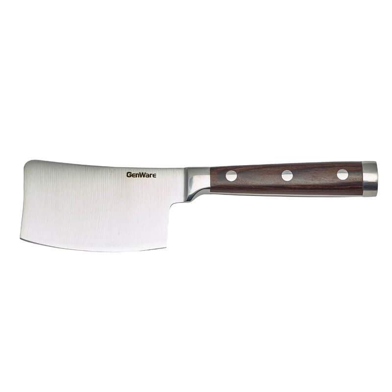 Mini-couperet à steak avec manche en bois - 19,2 cm (12 pièces) Mini-couperet à steak avec manche en bois - 19,2 cm (12 pièces)