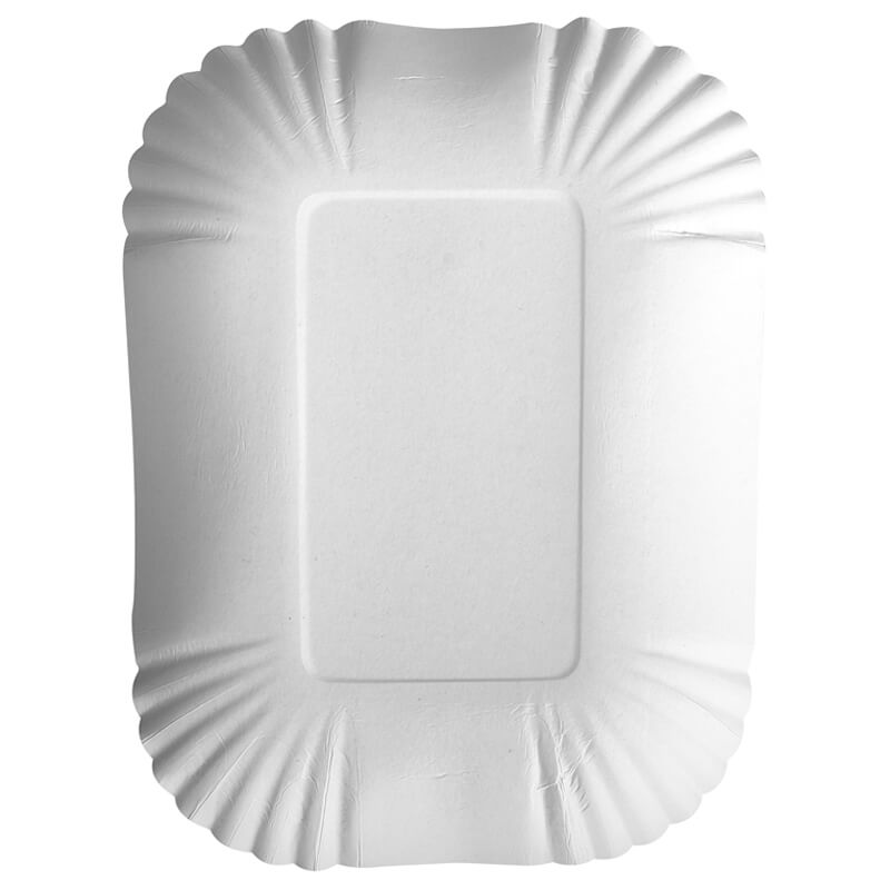 Barquette carrée, carton blanc pur - 13,0x17,5x3,0cm (500 pcs.) Barquette carrée, carton blanc pur - 13,0x17,5x3,0cm (500 pcs.)