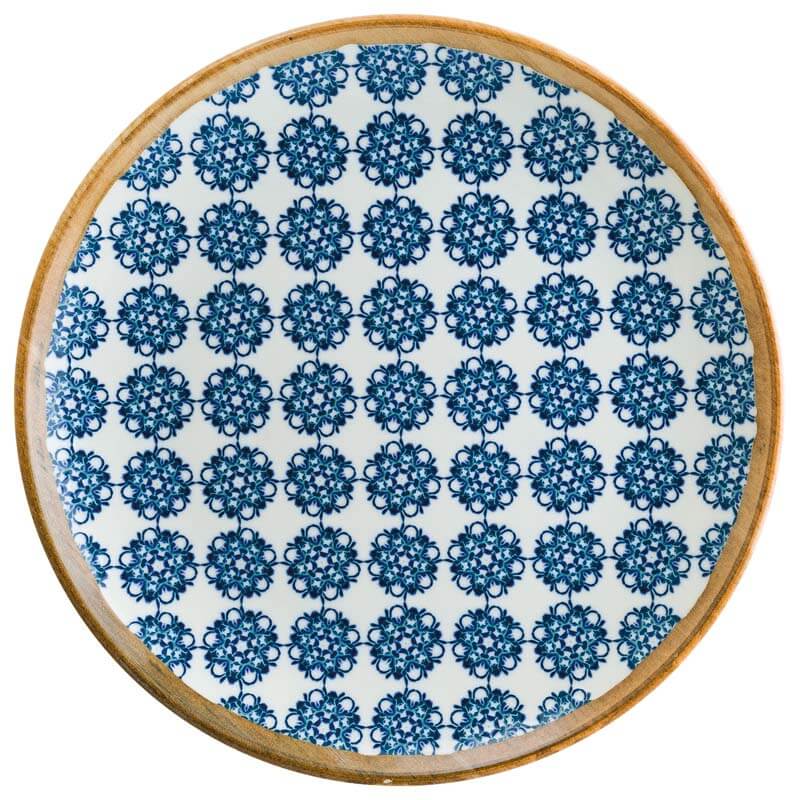 Bonna Lotus Gourmet Assiette plate 21cm bleu - 12 pièces Bonna Lotus Gourmet Assiette plate 21cm bleu - 12 pièces