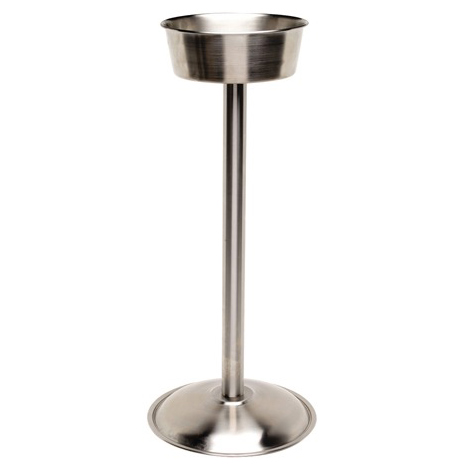Support pour seau à glace/seau à vin, acier inoxydable brossé - 57x25cm Support pour seau à glace/seau à vin, acier inoxydable brossé - 57x25cm