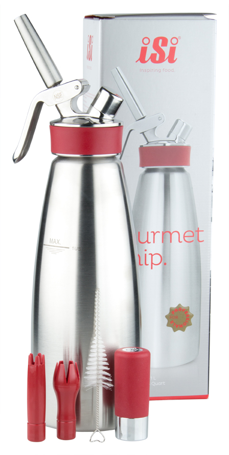 iSi Chauffe-crème "Gourmet Whip PLUS", acier inoxydable - 1,0l