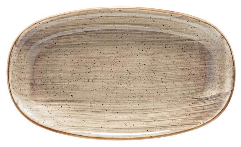 Bonna Aura Terrain Gourmet Plateau ovale 34x19cm beige - 6 pièces