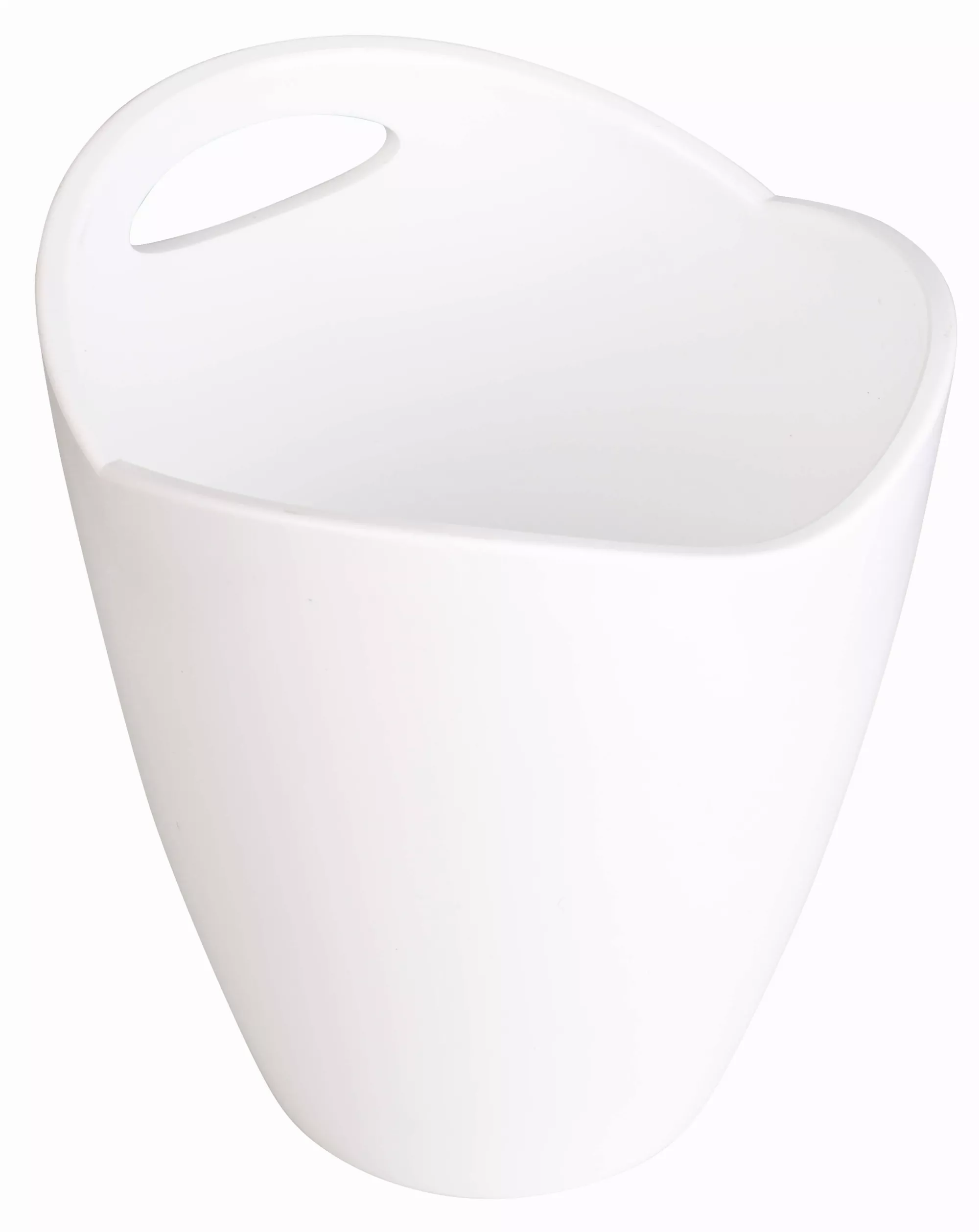 Seau à bouteille en plastique, avec poignée - blanc Seau à bouteille en plastique, avec poignée - blanc