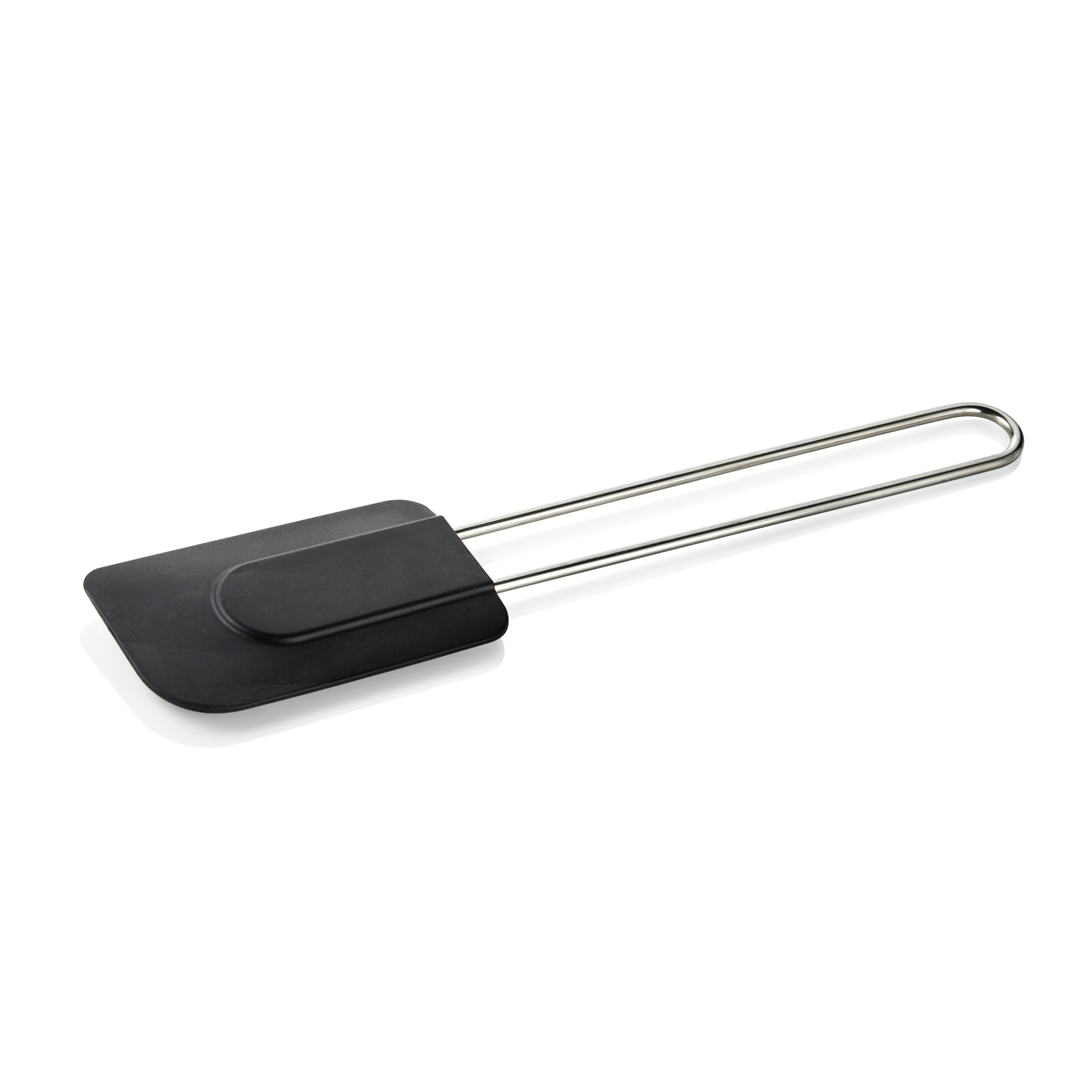 Spatule à pâte en acier inoxydable, silicone, noir - 29 cm Spatule à pâte en acier inoxydable, silicone, noir - 29 cm