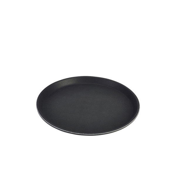 Plateau antidérapant, fibre de verre noir - 35,5 cm