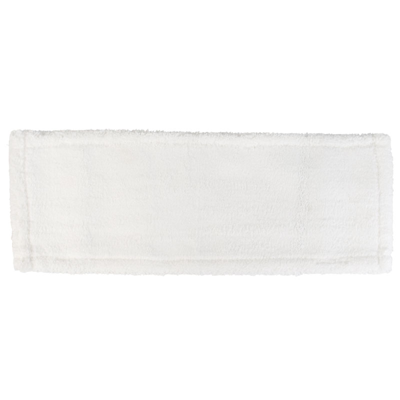 Balai à franges en microfibres avec poches, polyester blanc - 40 cm