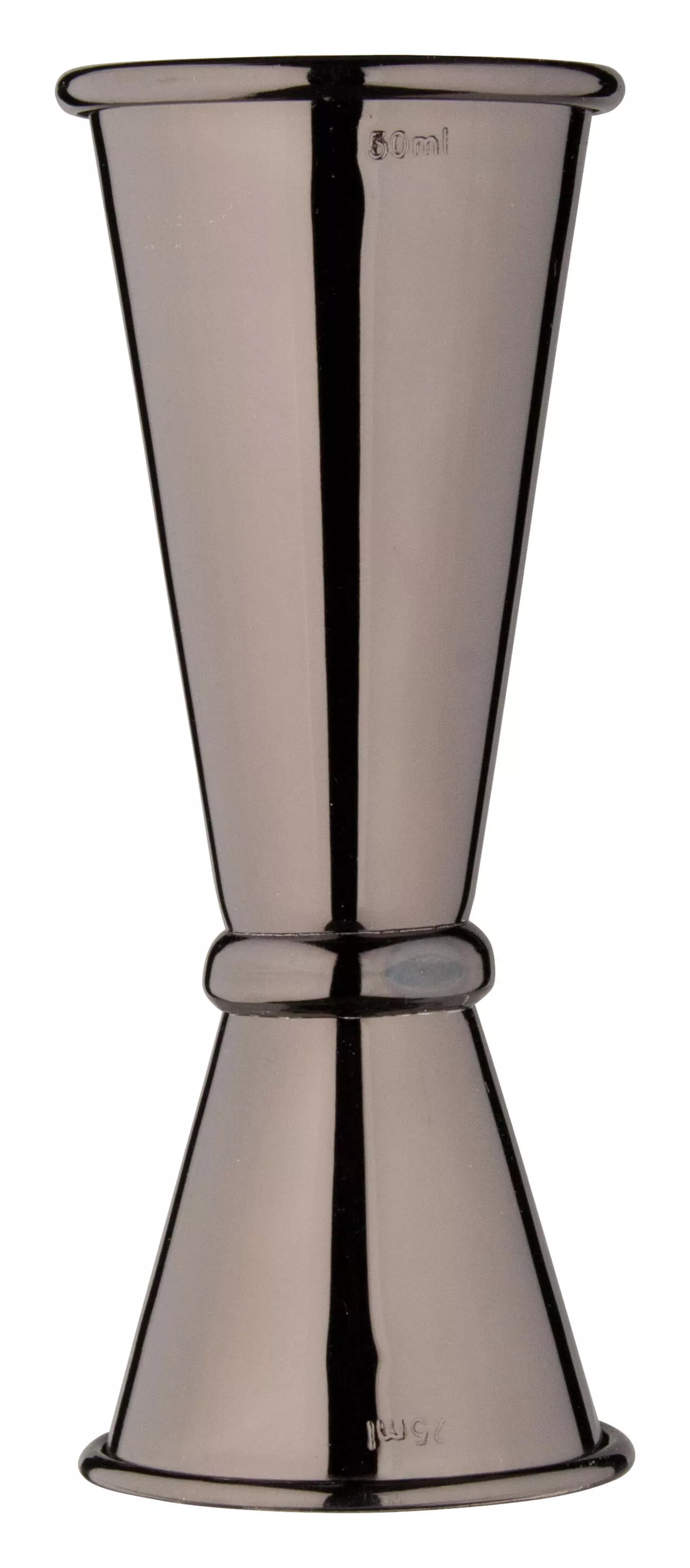 Double mesure de bar, poli - gunmetal black (25/50ml) Double mesure de bar, poli - gunmetal black (25/50ml)