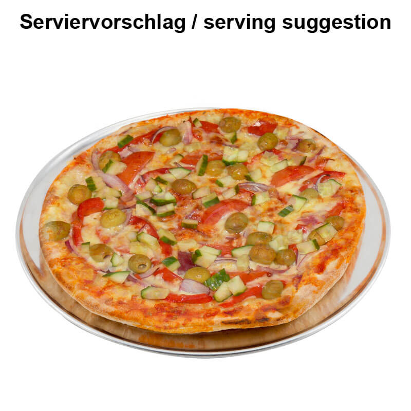 Poêle à pizza plate, aluminium, bord large - 30,5 cm