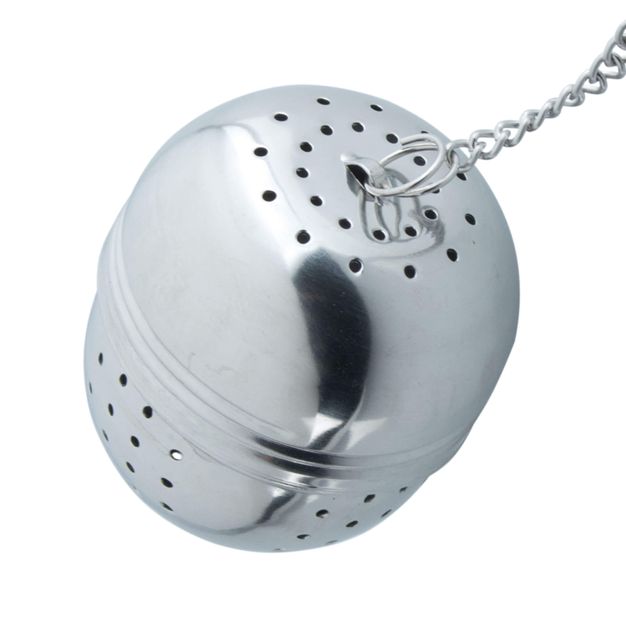 Tamis à thé / Œuf à thé avec chaîne, acier inoxydable - 4cm