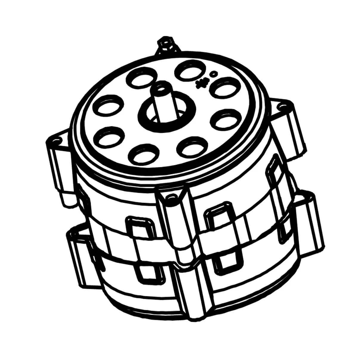 Moteur complet 220V-240V 50/60 Hz - Santos #10 (10700) Moteur complet 220V-240V 50/60 Hz - Santos #10 (10700)