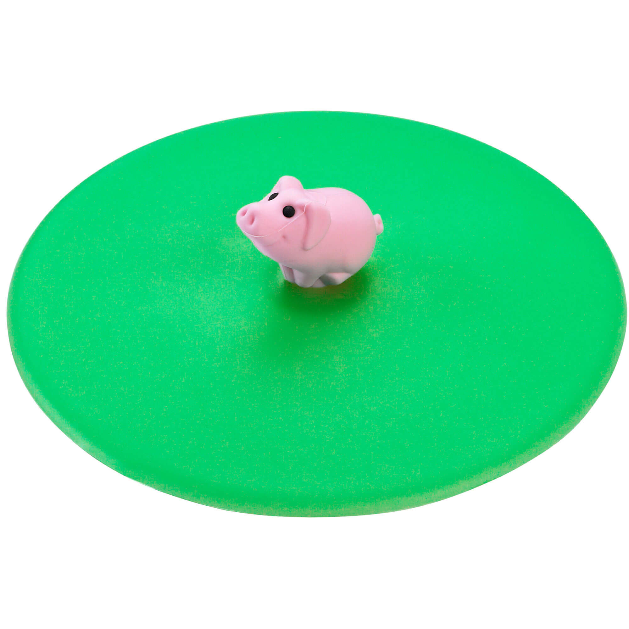 Couvercle en verre silicone, Lurch - animaux de la ferme cochon (10,5cm)