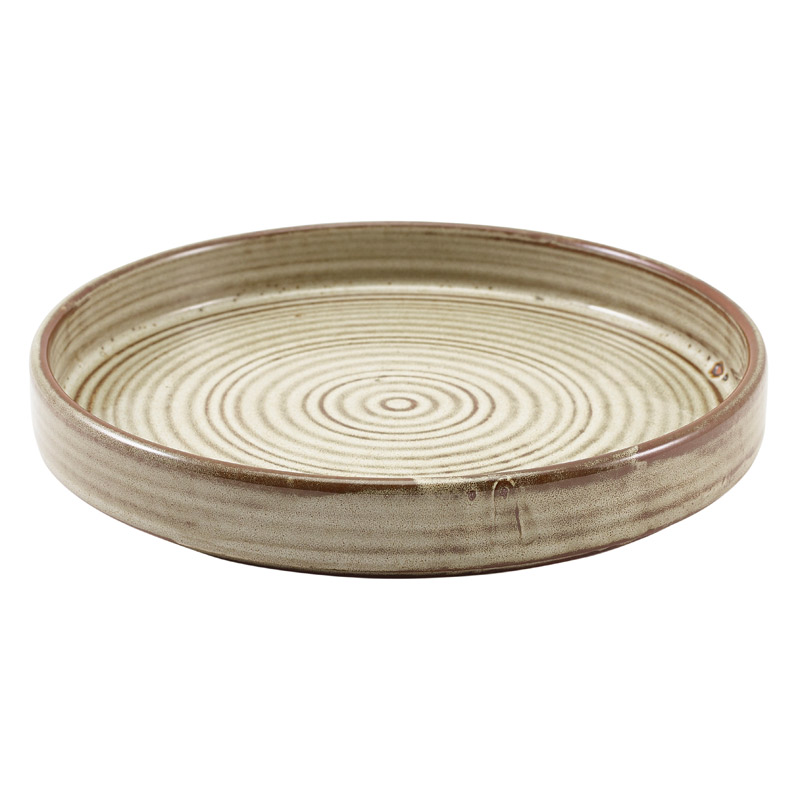 Assiettes de présentation Terra Smoke Grey – 18 cm (6 pcs)