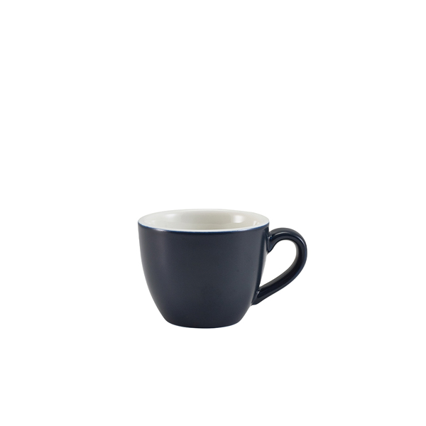 Tasse à espresso en porcelaine bleu mat – 90 ml (6 pcs)