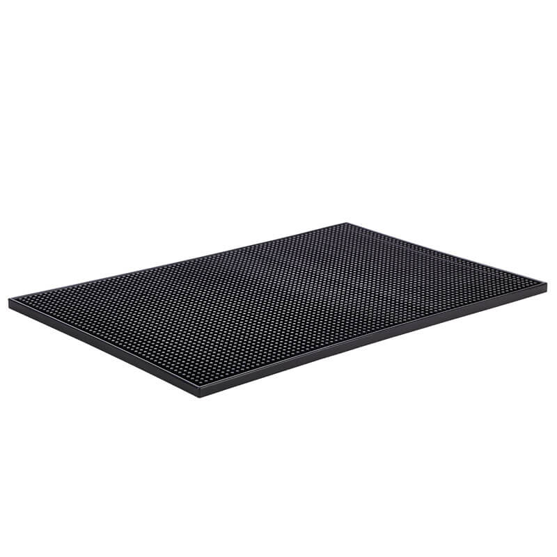 Tapis de bar PVC noir - 45 x 30 x 1 cm
