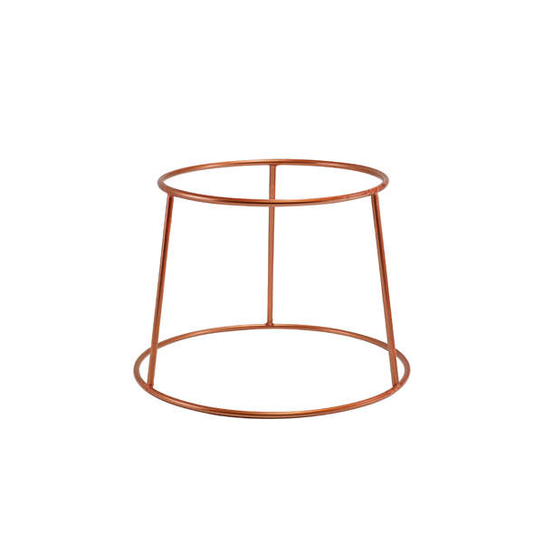 Support buffet rond, antidérapant, couleur cuivre - 18 cm