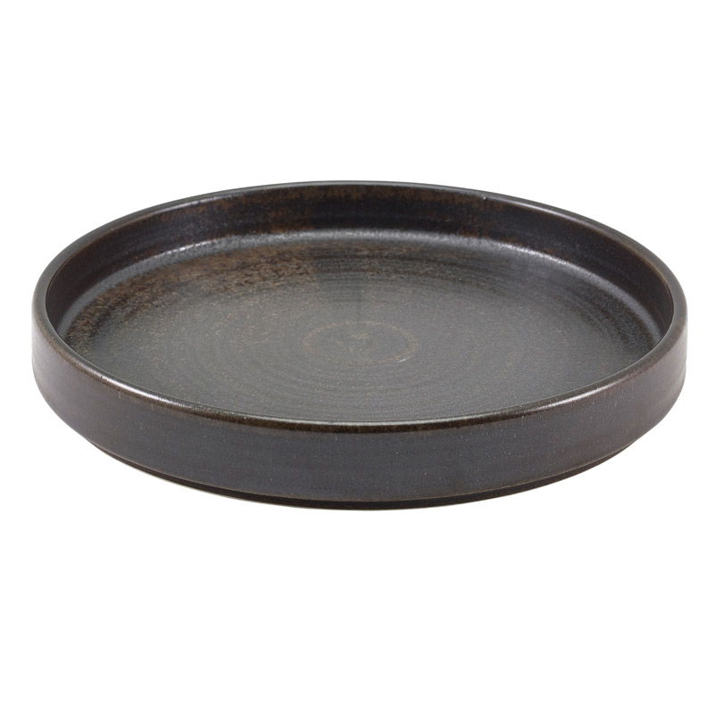 Assiette de présentation Terra Cinder Black - 20,5 cm (6 pcs)