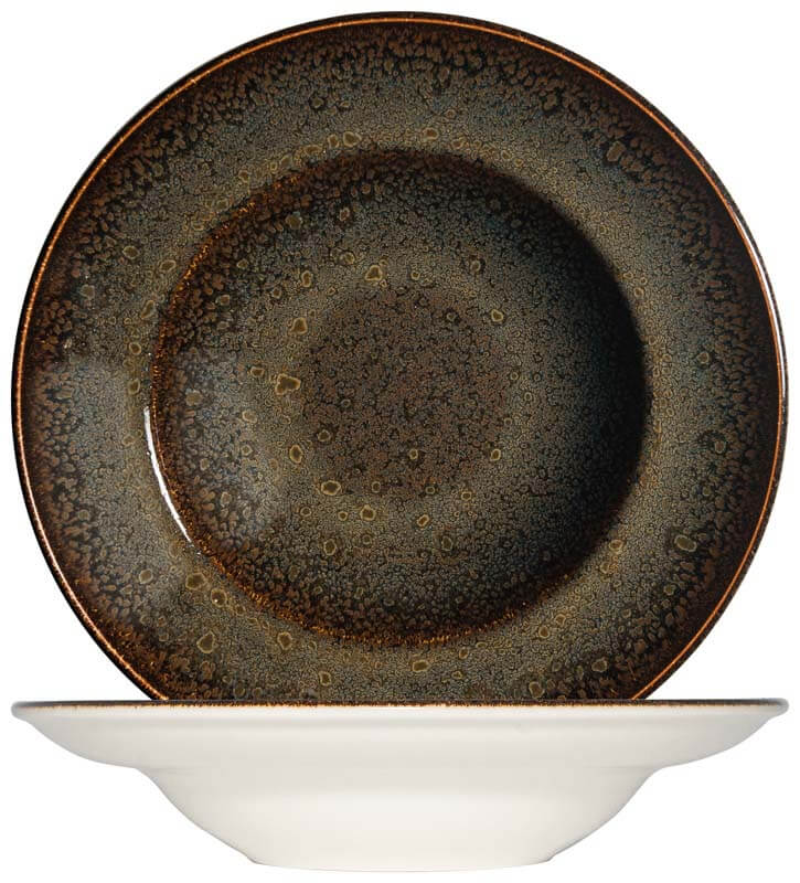 Bonna Ore Tierra Gourmet Assiette à pâtes 27cm, 45cl marron - 6 pièces Bonna Ore Tierra Gourmet Assiette à pâtes 27cm, 45cl marron - 6 pièces