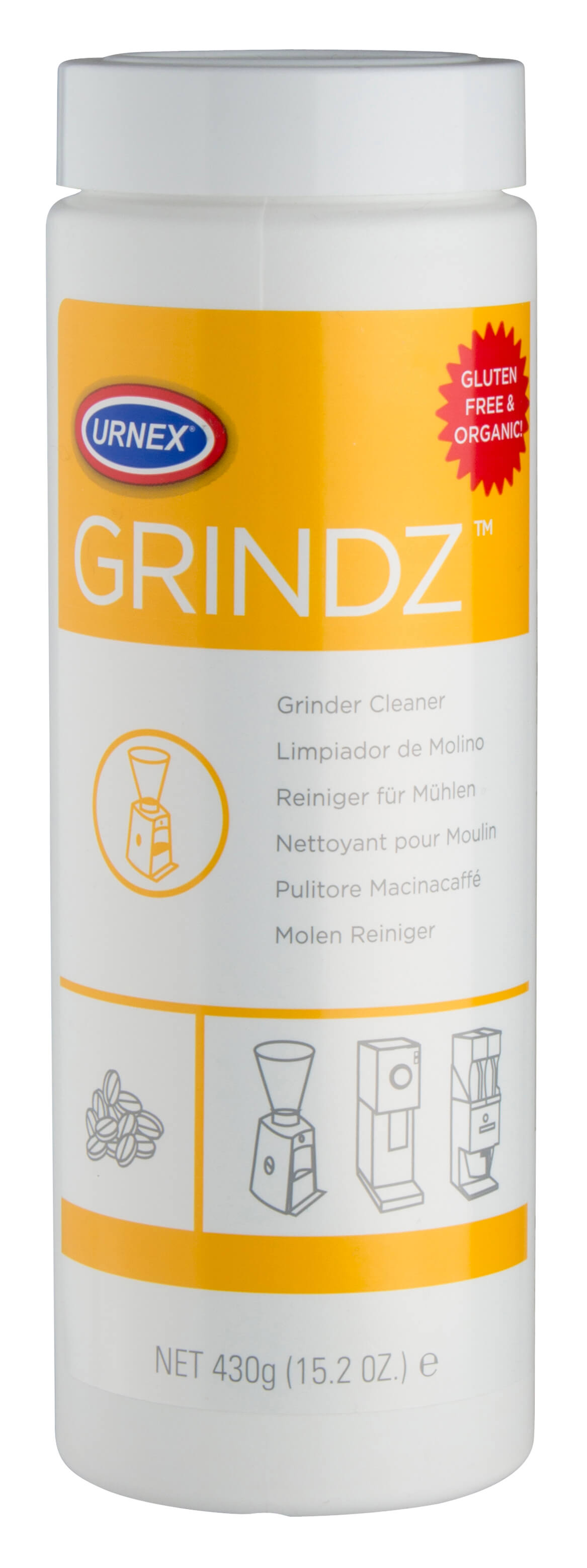 Nettoyant pour moulin à café, Grindz Urnex (430g)