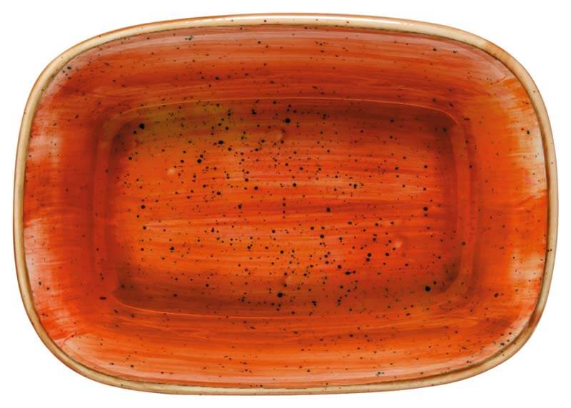 Bonna Aura Terracotta Gourmet plat rectangulaire 17x11,5cm orange - 12 pièces Bonna Aura Terracotta Gourmet plat rectangulaire 17x11,5cm orange - 12 pièces