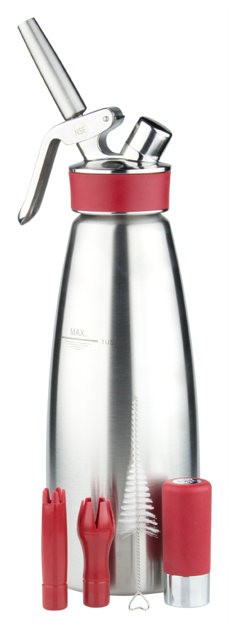 iSi Chauffe-crème "Gourmet Whip PLUS", acier inoxydable - 1,0l