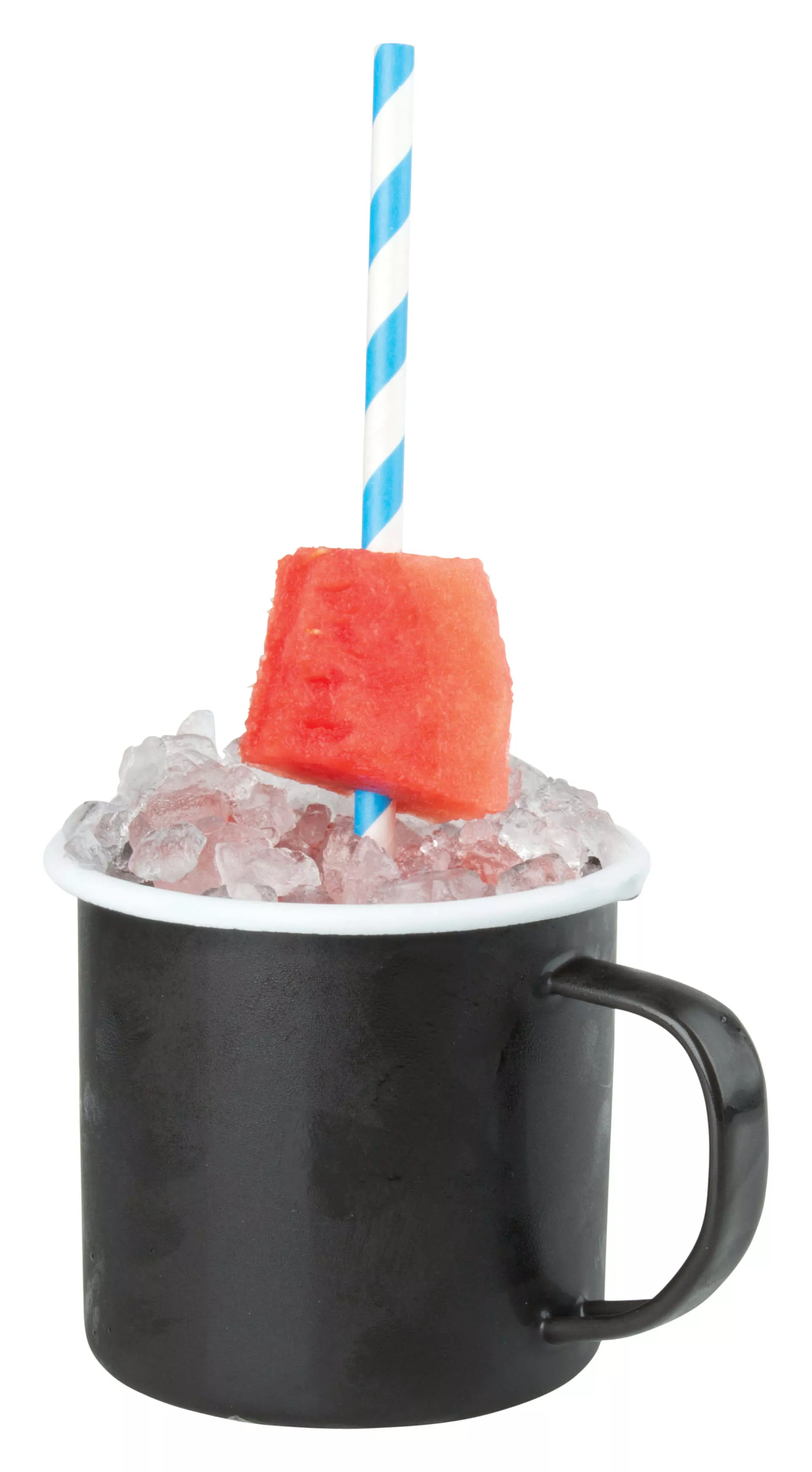 Gobelet en émail, noir, avec anse - 360ml Gobelet en émail, noir, avec anse - 360ml