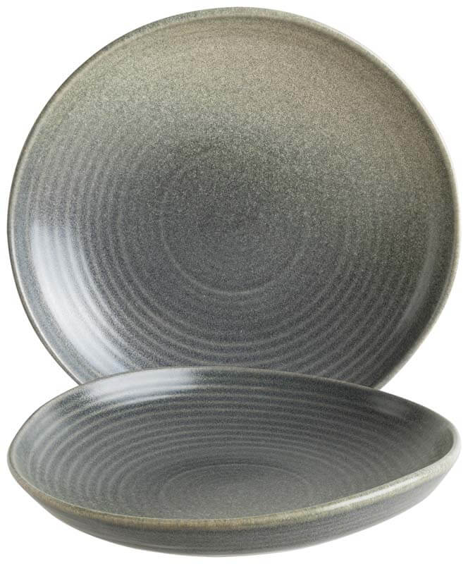 Bonna Hornfels Assiette creuse Ripple 26cm gris - 6 pièces Bonna Hornfels Assiette creuse Ripple 26cm gris - 6 pièces