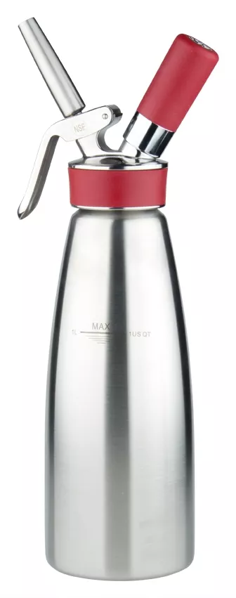 iSi Chauffe-crème "Gourmet Whip PLUS" - acier inoxydable (0,25l, 0,5l, 1,0l)
